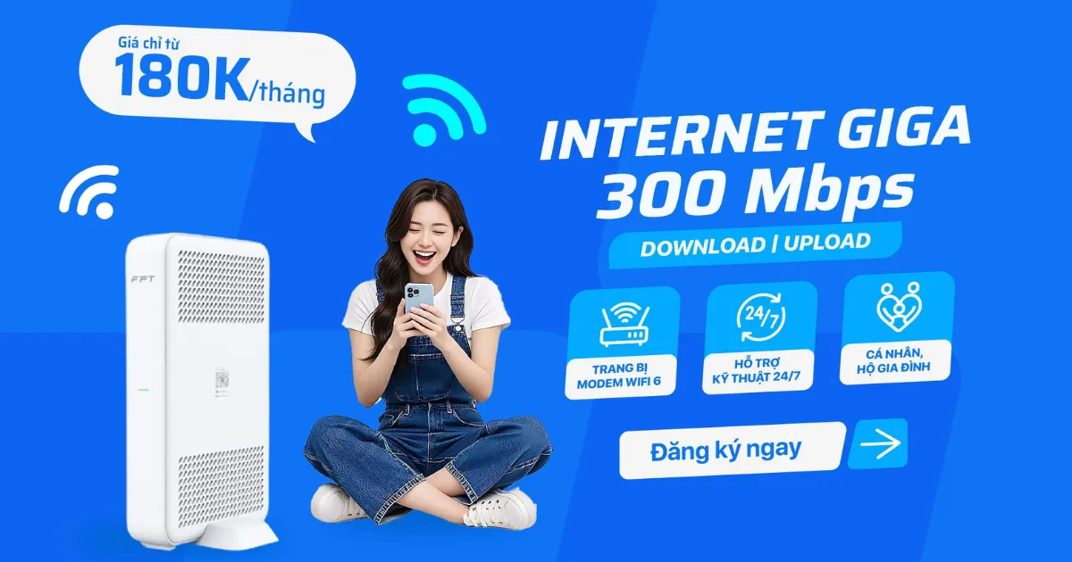 Lắp mạng FPT – Ưu đãi 11/2025, Trọn gói, Giá rẻ nhất